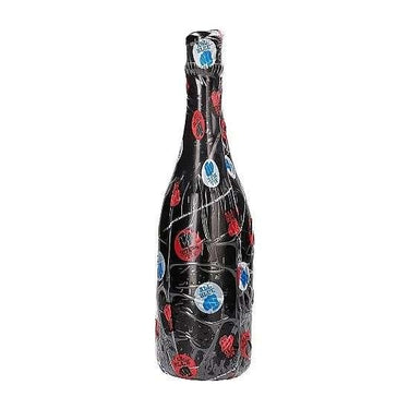 Plug anale All Black a forma di bottiglia di champagne, impermeabile e sicuro